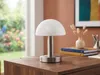 LED Touch Tischleuchte dimmbar - Pilzlampe Silber mit Glas Produktbild-Vorschau 6