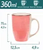 8x Kaffeebecher aus Keramik - Kaffee-Tasse in modernem Produktbild-Vorschau 3