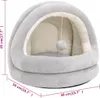 vidaXL Katzenbett 50x50x45 cm Grau und Creme Produktbild-Vorschau 6