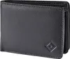 Porte-monnaie en cuir HSV "losange" 9,5 x 12,5 cm noir Voir les images du produit 1