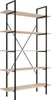Etagère bibliothèque GLASGOW style industriel 106 x 34,5 x Voir les images du produit 8