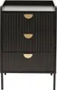 Komoda HWC-O39, szafka wysoka, 3 szuflady melamina MDF Podgląd zdjęcia produktu 3