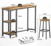 BEALIFE TB31 Barhocker-Set 120x40x92 cm | Bartisch mit 2 Produktbild-Vorschau 6