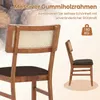 COSTWAY Chaises de salle à manger en rotin, lot de 2, Voir les images du produit 6