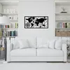 Wallity, World Map Medium Metal Wall Decor, Wanddeko, Produktbild-Vorschau 1