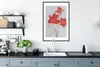 MuchoWow® MuchoWow® Gerahmtes Poster Rote Gladiolen - Piet Produktbild-Vorschau 4