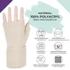 styleBREAKER Damen Fingerlose Strickhandschuhe Einfarbig Produktbild-Vorschau 4