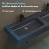 doporro Double Lavabo à Poser Gris Noir Mat 140cm Vasque Voir les images du produit 2