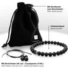 FABACH Lava Perlenarmband mit 6mm Edelstein-Perlen und 925 Produktbild-Vorschau 2
