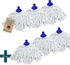 A group of mop heads arranged in a grid on a white background. Produktbild-Vorschau