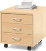 Rollcontainer Bürocontainer Rollwagen Beistellcontainer Produktbild-Vorschau 1