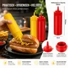 4 Saucenspender Quetschflasche Dosierflasche Ketschup Senf Produktbild-Vorschau 2