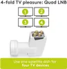 Goobay 67272 Universal Quad LNB, Blanc-Gris - LNB SAT Voir les images du produit 9