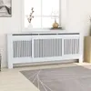 vidaXL Rivestimento per radiatori in MDF bianco 205 cm Anteprima dell’immagine prodotto 2