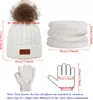 Bonnet d'hiver ASKSA Enfants Echarpe Gants Filles Set Voir les images du produit 2