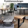 Mucola Tischgestell 2er Set Tischkufen Stahl Produktbild-Vorschau 2
