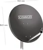 Satellitenschüssel Stahl Hellgrau/Rot/Anthrazit 75 cm, Produktbild-Vorschau 3