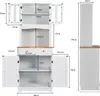 COSTWAY Szafka kuchenna 170 cm, wysoka szafka z 2 Podgląd zdjęcia produktu 3