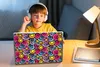 MuchoWow® Laptop Aufkleber Sticker Cover Diagramm - Hippie Produktbild-Vorschau 3