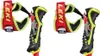 Two ski poles with black, yellow, and red handles and straps. Produktbild-Vorschau