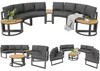 6-teiliges Gartenmöbel-Set Metall & Olifen Lounge-Set Produktbild-Vorschau 10