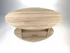 Couchtisch Wohnzimmertisch Oval Landhaus Sonoma Eiche hell Produktbild-Vorschau 5