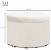 HOMCOM Sitzhocker mit Stauraum mit Deckel 60 x 60 x 41 cm Produktbild-Vorschau 3
