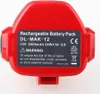 2 kusy 12V 2000mAh dobíjecí Ni-CD baterie pro Makita 1220 Náhled obrázku produktu 3
