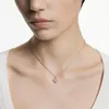 Swarovski Damen Halskette mit Anhänger Lat Blume Metallmix, Produktbild-Vorschau 5