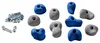 Komplettset mit Klettergriffen in Blau und Grau von Kletterbude; inklusive Schrauben für Montage. Produktbild-Vorschau
