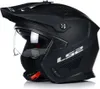 A black modular helmet with a clear visor and a peak. Anteprima dell’immagine prodotto