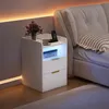 UnboxG, comodino bianco, 60x40x40 cm – tavolino da notte in Anteprima dell’immagine prodotto 2