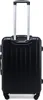 A black suitcase with a telescopic handle and wheels, shown from the back. Náhled obrázku produktu