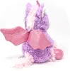 A plush toy unicorn with wings is shown from the back. Voir les images du produit