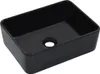 A black ceramic sink is shown from a slightly elevated angle against a white background. Náhled obrázku produktu