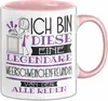 Meerschweinchenfreundin Tasse Geschenk Ich Bin Diese Eine Produktbild-Vorschau 1