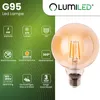 LUMILED 3 sztuki Żarówka LED E27 G95 4W Zastępuje 40W 470lm Podgląd zdjęcia produktu 2