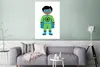 MuchoWow® Poster Kinder Illustration mit einem Superhelden Produktbild-Vorschau 5