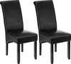 Two black dining chairs are shown against a white background. Náhled obrázku produktu