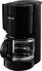 A black Tefal Uno filter coffee machine is shown against a white background. Voir les images du produit