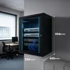 Extralink 19" 12U 530x400 nástenný rackový rozvádzač čierny Náhľad obrázku produktu 7