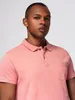 Polo Ombre classic in maglia di cotone rosa L Anteprima dell’immagine prodotto 2