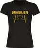 multifanshop Damen T-Shirt - Brasilien - Herzschlag, Produktbild-Vorschau 1