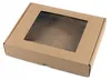 25x20x5 cm Box mit Fenster quadratisch - Eco braun - 5er Produktbild-Vorschau 1