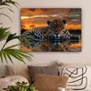 Wanddeko 80x60 cm - Tiere - Natur - Leopard - Produktbild-Vorschau 2