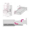 Q40 – 350 mm Verdeckte Führung, Teilauszug, Tragkraft 35 kg Produktbild-Vorschau 4
