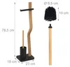 Set da bagno Relaxdays, A x L x P: 78,5 x 23 x 18 cm, legno Anteprima dell’immagine prodotto 4