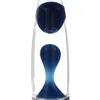 Lampa lawa niebieska srebrna G9 36 cm retro lampa magma Podgląd zdjęcia produktu 8