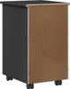 vidaXL Armoire à roulettes Gris 34 x 39 x 56 cm Bois de pin Voir les images du produit 6