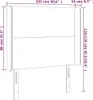 vidaXL Kopfteil mit Ohren Rosa 103x16x118/128 cm Samt - Produktbild-Vorschau 10